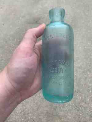 VERY RARE 1880's HUTCHINSON COCA COLA BIEDENHARN VICKSBURG Miss 'B' BOTTLE 