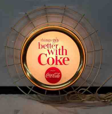 Vintage Orig. Price Bros Lighted Drink Coca-Cola Sign things go better with Coke