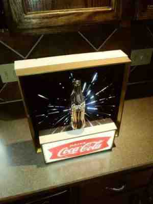 Vintage Coca Cola. Electric Light Up Sign. Starburst. Color Wheel.
