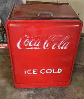 Westinghouse Coca Cola Antique Vintage Original Ice Chest CoolerÂ 