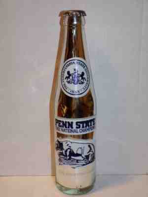 10 OZ COCA COLA COMMEMORATIVE BOTTLE - 1982 PENN STATE NATIONAL CHAMPS - SILVER