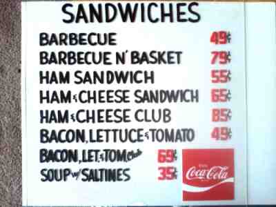 1970 Nostalgic COCA-COLA Diner Menu Acrylic Sign Inserts, Lot of 8, Unused