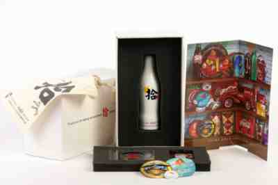2013 Coca Cola aluminium bottle in box; China. 10 Years Coca-Cola China Club