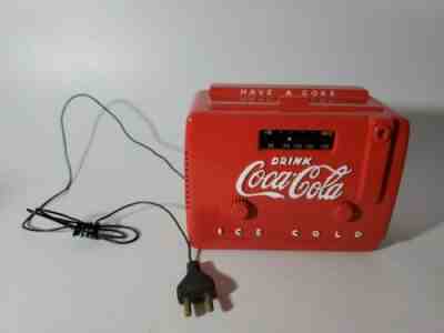 1998 Metal Drink Coca Cola Soda Box AM FM Radio NEW BY XONEX