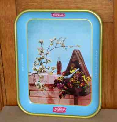 Rare 1957 Canadian Coca-Cola COKE 'Bird house' serving tray FREE SHIPPING!