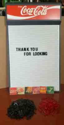 Vintage Coca-Cola Coke Sign Menu board, stand up display, 1980s ((PLEASE READ))