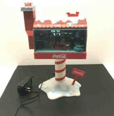 COCA COLA MAIL CHRISTMAS MUSIC BOX "EL BUZON DE LOS DESEOS" SANTA RARE