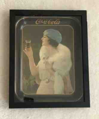 Vintage, ORIGINAL, 1925, Coke, Coca-Cola Serving Tray, Framed in Shadow Box, VG