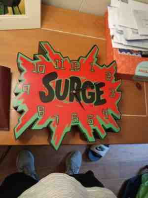 Vintage 90s Surge Soda Wall Clock coca cola light