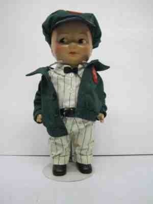 Vtg 1998 Coca Cola Coke Soda Delivery Boy Green Uniform Buddy Lee Repro Doll 13"
