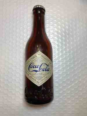 Straight Side Amber Coca Cola Bottle - Heel Logo, Norfolk, Va