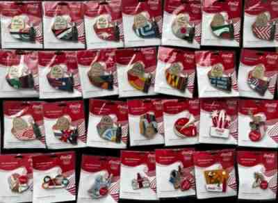 LOT OF 28 PINS PIN RIO 2016 COCA COLA OLYPIC GAMES NEW HTF OFFICIAL COLLECTIBLE