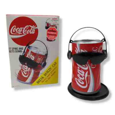 Vintage Rare Break Dancing Coke Can, 1991 Takara Toy, Coca Cola Dancing Can Box