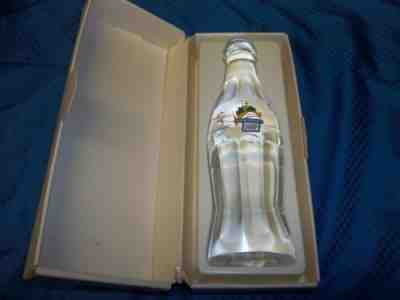 2000 Sydney Closing Ceremony Lead Crystal Coca-Cola Bottle in Presentation Case.