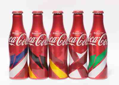2016 Coca Cola 5 alu bottles set, United Arab Emirates; UEFA Euro 2016