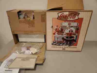 COCA-COLA Soda Fountain 2000 Barbie Collectibles by Mattel w/ Box And COA