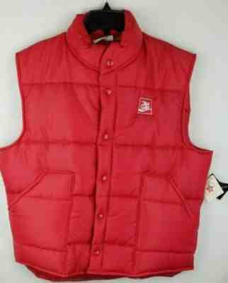 Vintage Diet Coke Red Puffer Vest ~ NEW w/ TAGS ~ Coca-Cola Mens Lg 44-46 ~ NOS