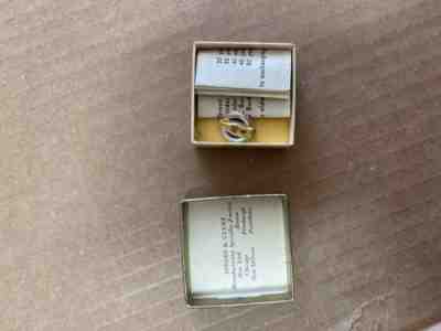 COCA-COLA 5 YEAR SERVICE PIN 10k YELLOW GOLD WITH RUBY AWARD IN ORIGINAL BOX