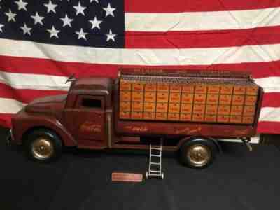 Rare! Huge Coca Cola Delivery Truck Wood And Metal 36 Inches Long. Mint Cond.
