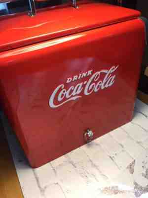 coca cola cooler vintage coke ice chest-