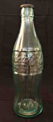 Coca Cola Rare Pat D Dec 25, 1923 Christmas 20" Glass Display Bottle -1930's -NM