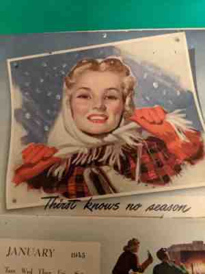 1945 Coca Cola Calendar
