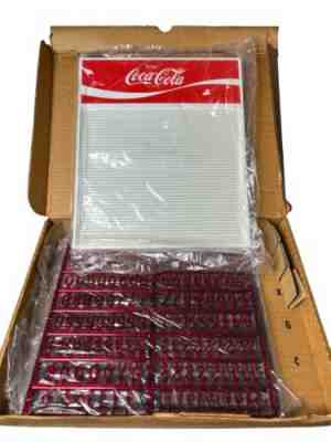 Vintage 1980's Coca-Cola Coke Sign Menu Board, Stand Up Display Lettering New