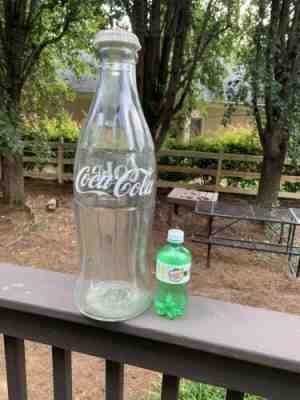 Rare 20" Large Vintage 1976 ACL Coca Cola Glass Jumbo Bottle Advertising Display