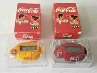COCA COLA TAIWAN CHINESE PROMOTION PAGER 0941 SET OF 2 NEW IN BOX NEVER USED