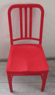 1 Emeco / Coca-Cola red 111 Navy Chairs BRANDNEW color RED used