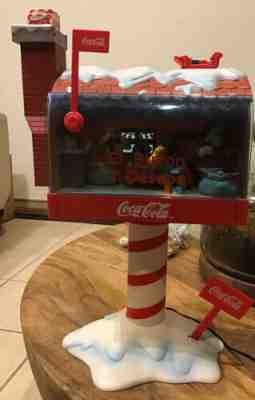 COCA COLA MAIL CHRISTMAS MUSIC BOX "EL BUZON DE LOS DESEOS" SANTA RARE