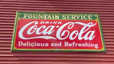Coca Cola porcelain sign