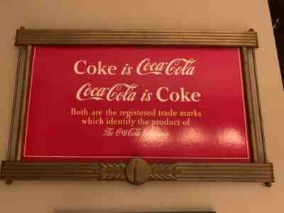 Coca Cola Vintage Advertising Sign 25 by 42