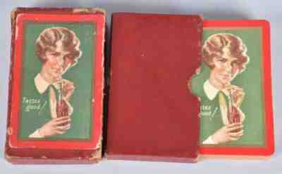 RARE! 1928 Coca Cola Playing Card Deck w/Orig Boxes- 54 Cards Including Joker