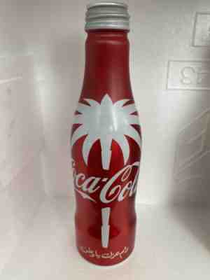 Coca Cola RARE aluminium bottle from Saudi Arabia Palm