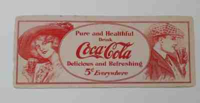 Vintage Coca Cola Ink Blotter #12 - 1912