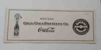 Vintage Coca Cola Ink Blotter #11 - 1911