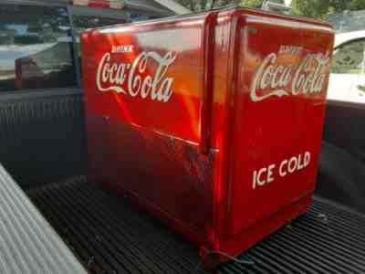 ANTIQUE WORKING 1941 COCA-COLA CHEST COKE COOLER WESTINGHOUSE ALL ORIGINAL COND.