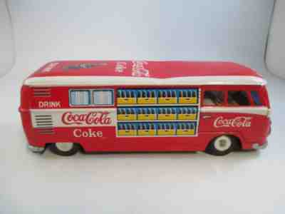 Coca-Cola Taiyo Tin Toy Friction Bus Japan Vintage 1960s Drink Coca-Cola