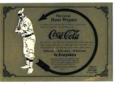 Honus Wagner Coca Cola 1 Gram GOLD card 247/500 Series 1