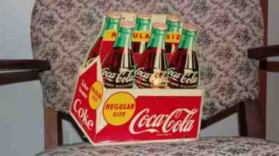1958 Coca-Cola 6-Bottle Carton Sign
