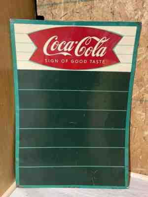 1958 coca cola menu board chalkboard robertson made in usa 58 fish tail 1950â??s