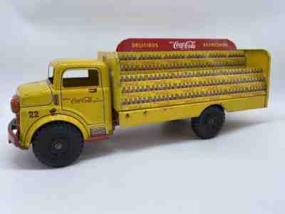 VINTAGE 1950s MARX / LUMAR TIN COCA - COLAÂ  DELIVERY Truck, 17â? Red, Yellow