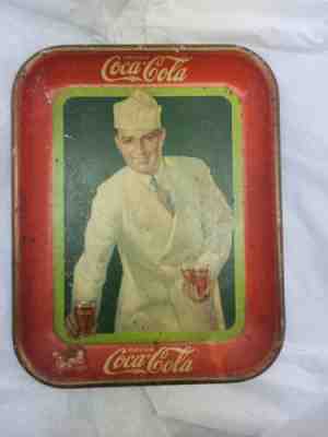 Vintage 1927, 1928 Coca-Cola, Coke Fountain Sales, Soda Serving Tray