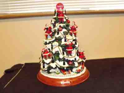 2006 Bradford Editions Coca Cola Santa Christmas Tree Light Up MIB