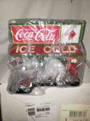 DANBURY MINT COCA-COLA COUNTRY STORE CLOCK DIORAMA NIB