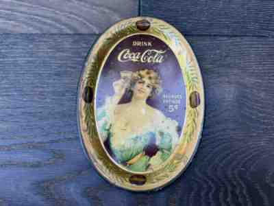 Rare Original Antique 1907 Coca-Cola "Relieves Fatigue" Tip Change Tray 6"