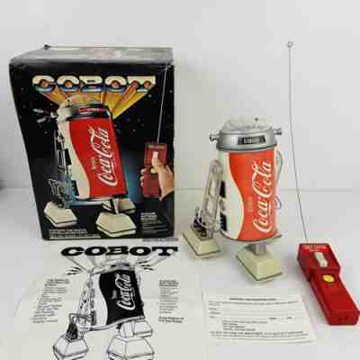 Vintage 1970s Coca Cola Cobot R2D2 Remote Control Robot Toy Box Manual Star Wars