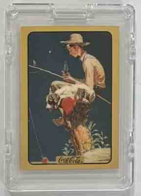 COCA COLA NORMAN ROCKWELL â?¢ SERIES 3 GOLD CARD â?¢ LTD 1000 â?¢ 1 GRAM GOLD