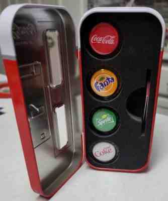 4 COIN SILVER SET-2020 - COCA-COLA- FANTA -SPRITE- DIET-COKE- VENDING MACHINE